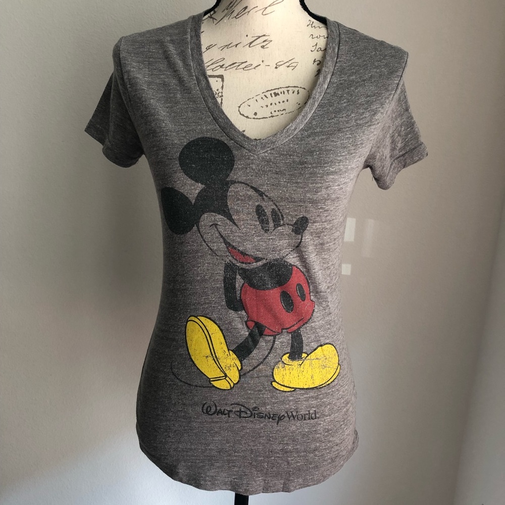 DISNEY PARKS | Mickey Mouse V-Neck T-Shirt